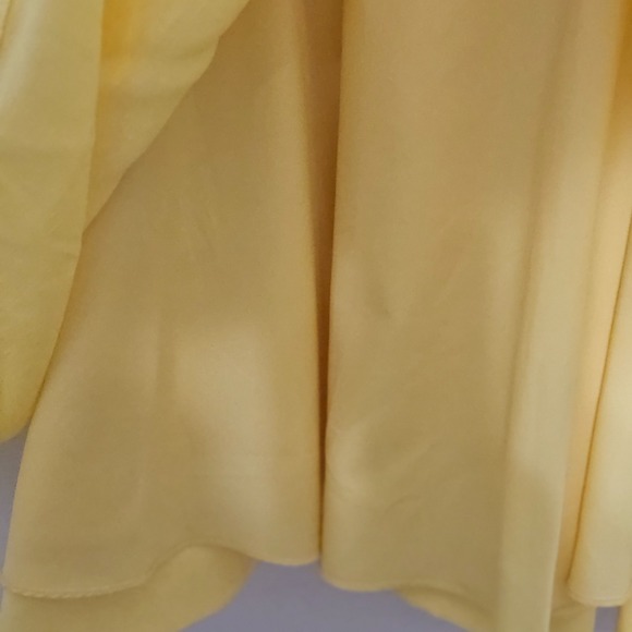 Antonio Melani 8 Yellow Mock Neck Short Sleeve Knee-length Fit & flare 0721 - Picture 5 of 15